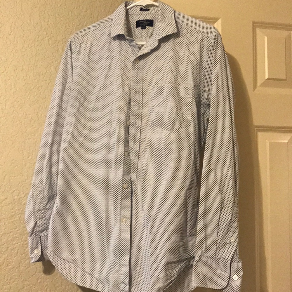 Blue dot dress shirt Jcrew